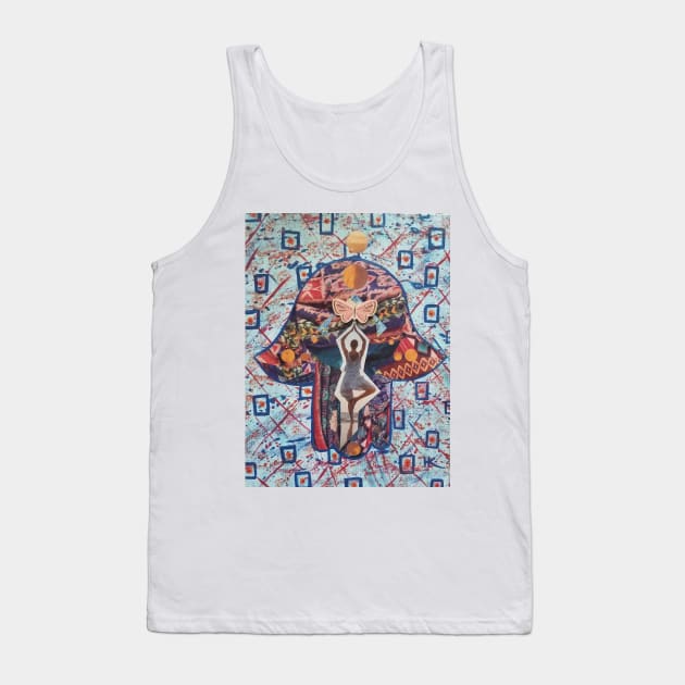 EMERGENCE Hamsa by Harriette Knight Tank Top by harrietteknight